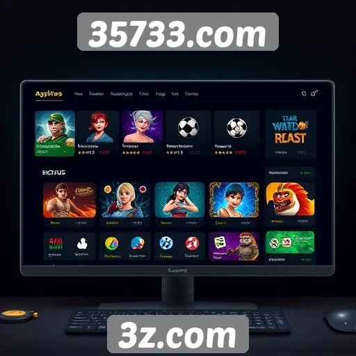 Navegação e interface do usuário no 35733.com