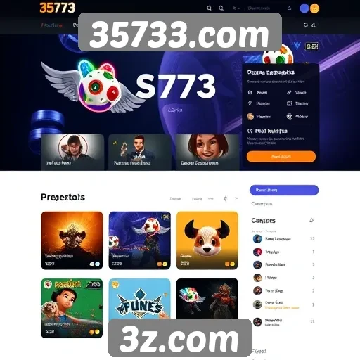 Análise da interface do usuário no site 35733.com